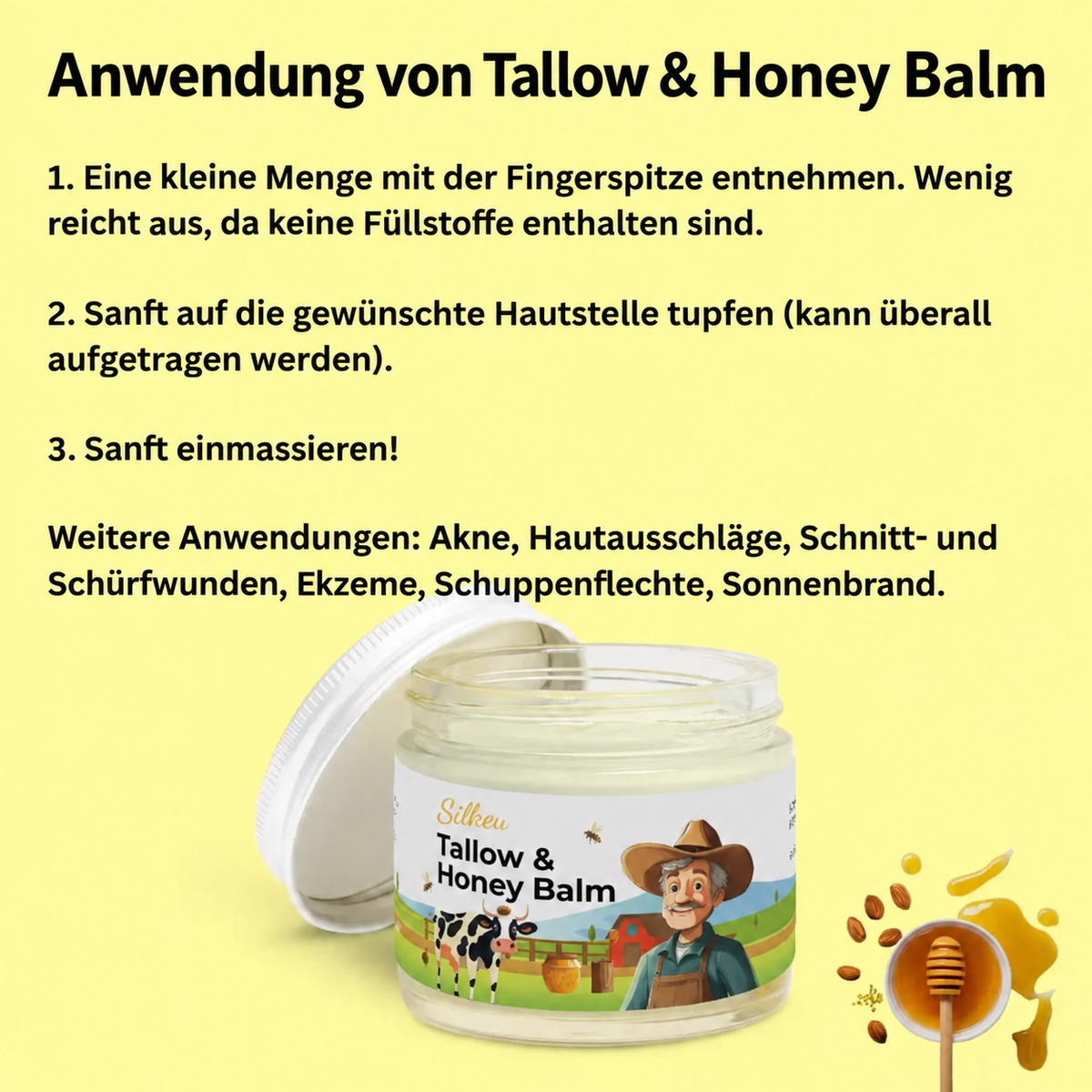Tallow & Honey Balm - 2 oz